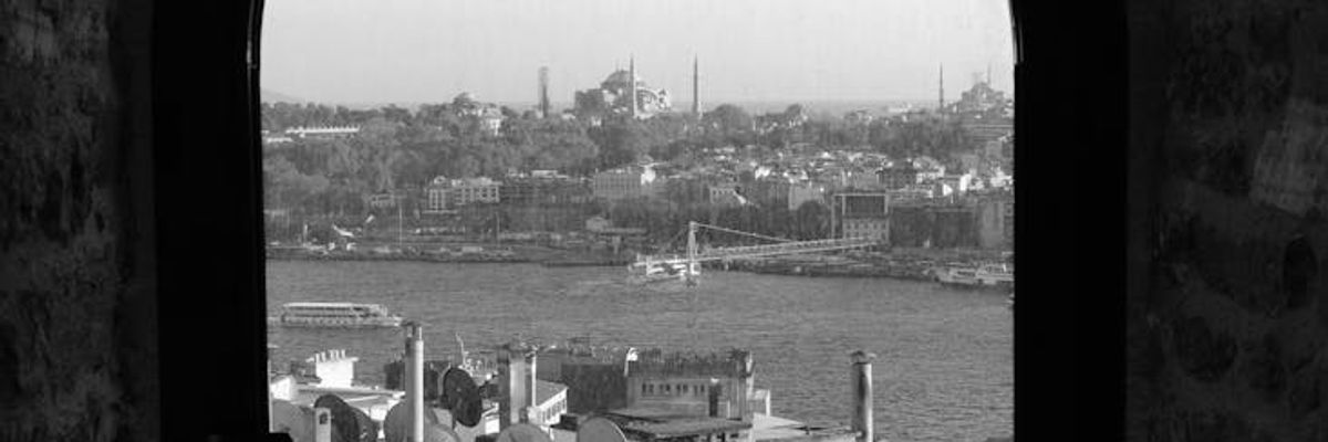 Panoramic abstract view representing a journey for everyone